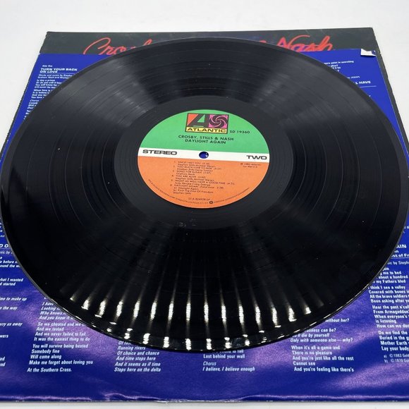 Vtg CROSBY STILLS &‎ NASH DAYLIGHT AGAIN 1982 Vinyl LP VG First Press SD19360 - Picture 5 of 6